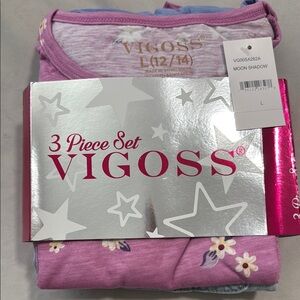 Vigoss 3 Piece Set in Lavender and Blue